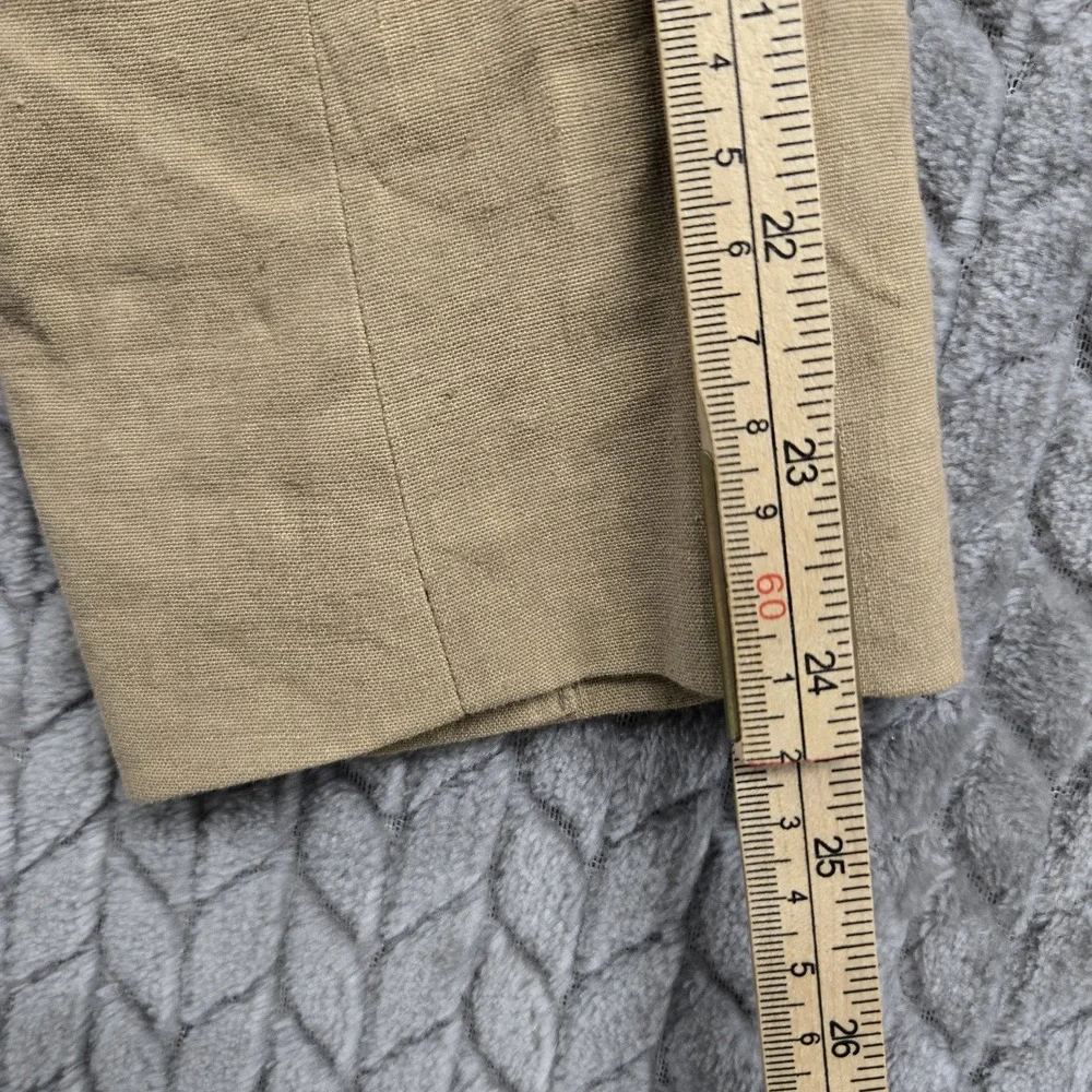 Burberry London‎ Linen Blend Natural Beige Women's Jacket Size 4 UK 6 - Picture 7 of 12